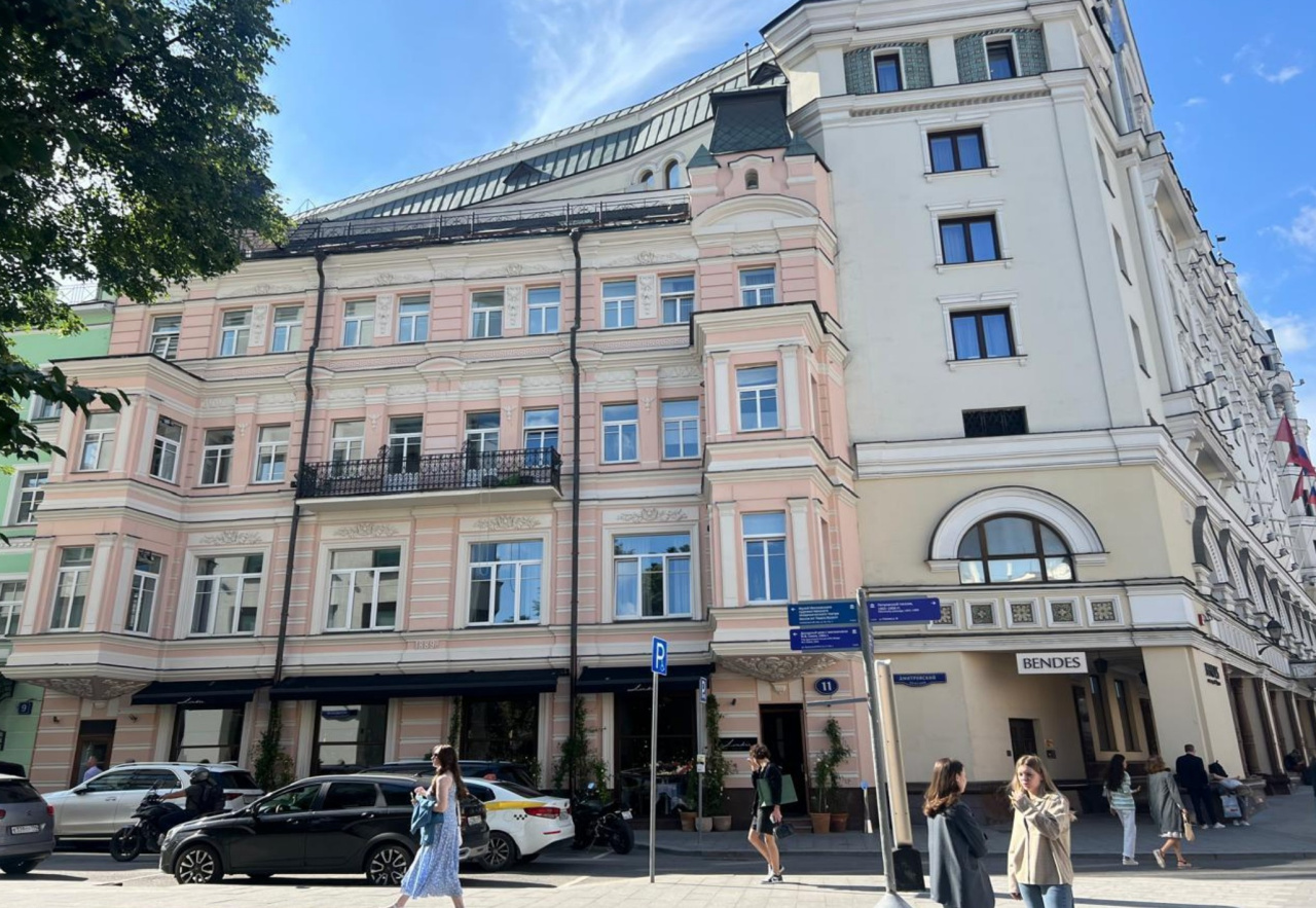 фасад дома, здание по адресу г Москва, Дмитровский пер, д 11 